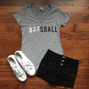 🆕 “Baesball” V-Neck T-Shirt